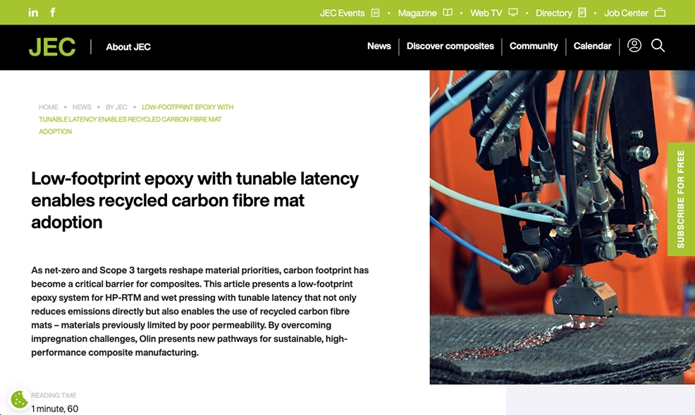 Olin Epoxy LITESTONE JEC Article